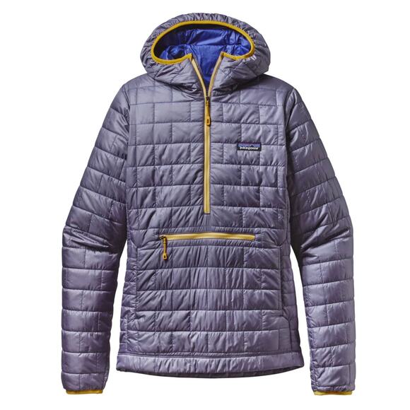 Women's Patagonia Nano Puff Bivy Pullover Hoody Jacket‎ Coat Purple Size XS - Picture 1 of 11